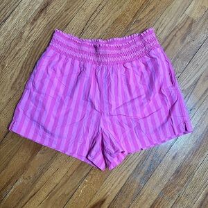 a new day Pink Striped High Waist Shorts